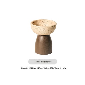 Porte-bougie aromatique et brûleur d'encens en béton, nouveauté, écologique, 100% naturel, ornement pour la maison, cadeau idéal - Product Image 6