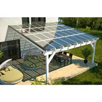 Support d'énergie solaire d'usine Carport Kit de montage au sol de panneau solaire Module Pv Carports en aluminium