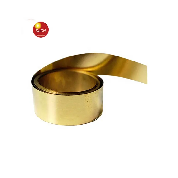 C2680 CuZn33 CW506L H65 Furniture Decorative Brass Strips Coil Foil Tape