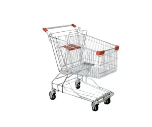 Di Zinco di alta qualità e verniciatura a polvere supermercato carrello della spesa auto