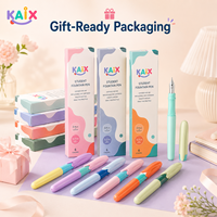 KAIX - Pluma Estilográfica Personalizada al por Mayor, OEM, Artículos de Papelería, Pluma Estilográfica de Lujo Promocional con Puntas de Acero Inoxidable para la Escuela y la Oficina