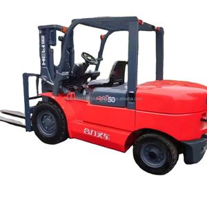 Heli H 2000 50 5 Ton Diesel Forklift Chinese Brand <b>Used</b> Powered <b>Pallet</b> Truck Good Condition and Low Price - Product Image 1