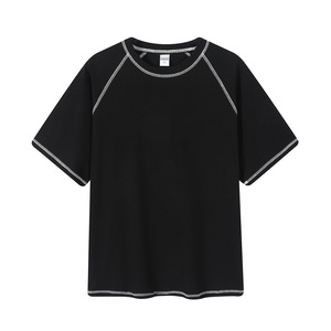Camisetas de algodón de gran tamaño personalizables para hombre, impresión digital deportiva informal en tela tejida para deportes y ocio - Product Image 1