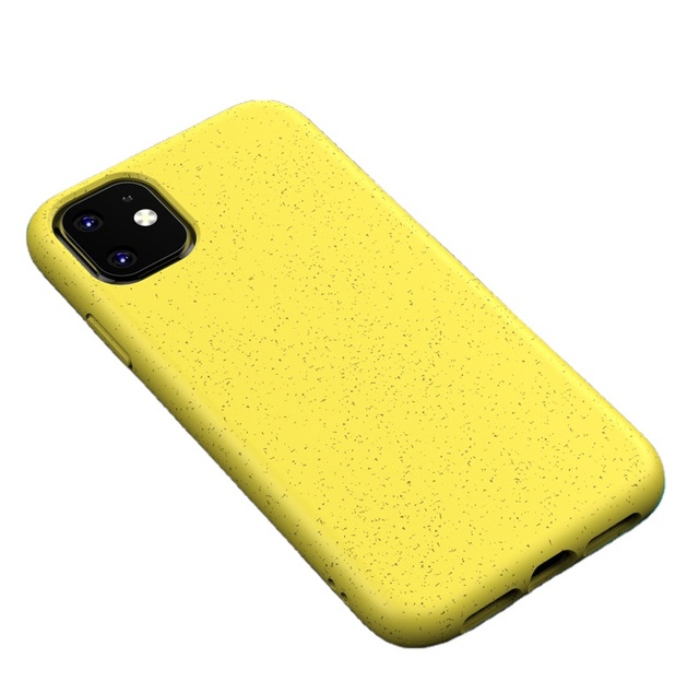 Eco-Friendly Wheat Straw TPU Phone Case for iPhone 12 13 & 14 Recyclable & Biodegradable Mobile Cover