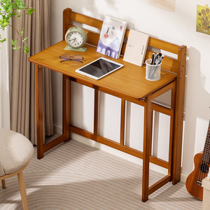Simple folding table for home use, small apartments, children's folding desk, writing desk, wall-mounted movable bedroom study - Product Image 1