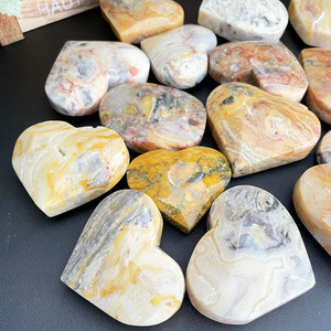 Vendita all'Ingrosso di Cristalli Naturali di Alta Qualità, Pietra Curativa Agata Pazza a Forma di Cuore per Decorazione - Product Image 6