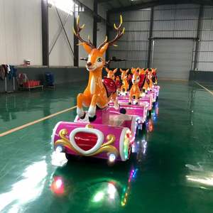 Tren de Diversión Familiar en Venta, Tren sin Rieles Little Deer para Mini Centros Comerciales, Tren Eléctrico Turístico Mini - Product Image 3