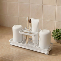 FEEPOP Tapis de séchage en diatomite, support de brosse à dents pour évier, organisateur de comptoir, accessoires de salle de bain, articles ménagers, accessoires de cuisine