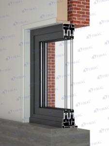 <span class=keywords><strong>Porta</strong></span> Scorrevole Impilabile in Alluminio a Taglio Termico Standard Australiano AS2047, a Risparmio Energetico, con Doppio Vetro, Nera/Bianca, per Ville e Giardini - Product Image 3