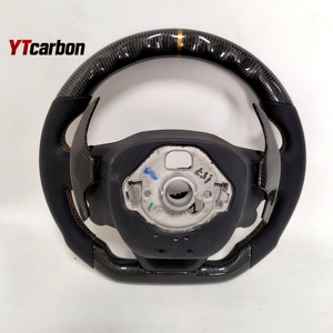 Volante LED de Fibra de Carbono Real Personalizado Estilo Racing YTcarbon para Cupra León Tavascan Terramar Formentor Born Ateca - Product Image 2