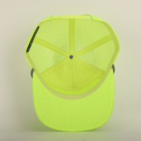 Casquette de Baseball personnalisés Oem pour hommes, 5 panneaux, corde néon, étanche, découpée au Laser, Gorras perforés, à bord incurvé, en Nylon, pour papa, nouveau