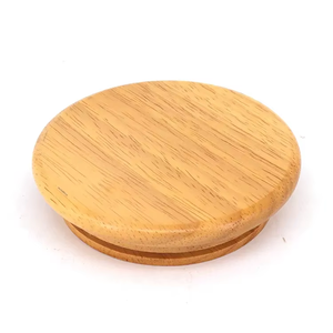 Tapa de tarro de vela de <span class=keywords><strong>madera</strong></span> torneada de estilo moderno de alta calidad, excelentes accesorios de fragancia, logotipo personalizado, gran oferta, precio de fabricación - Product Image 6