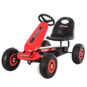 Children racing toy solid and pneumatic tire kids steering wheel bike four wheels pedal go kart