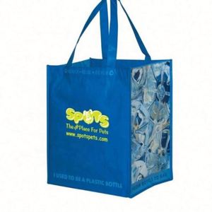 Sac RPET imperméable et écologique réutilisable pour le shopping, avec logo personnalisé, échantillon gratuit, vente en gros directe usine - Product Image 4