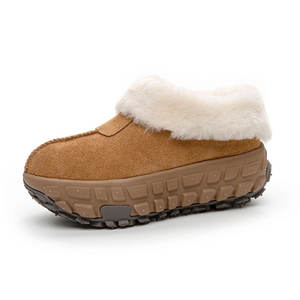 Femmes à la mode automne/hiver EVA bottines dames sans lacet talon haut neige Muller sandales avec lumière caractéristique en peluche plate-forme - Product Image 1