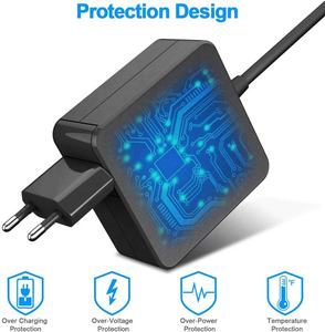 Caricabatterie Universale USB C 45W 65W per Laptop, Adattatore di Alimentazione Tipo-C <span class=keywords><strong>a</strong></span> Ricarica Rapida Compatibile con Lenovo, ASUS, Samsung <span class=keywords><strong>Galaxy</strong></span> - Product Image 5