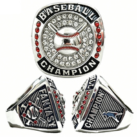 2025-2026 Dream Baseball Sports League Championship Legierung Laborgezüchteter Strass Freizeit-/Sportring für Jugendliche Schulspiele CMA