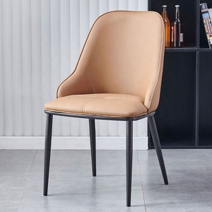 Silla de Comedor Moderna de Lujo Tapizada en Cuero PU, Silla de Comedor Moderna con Patas de <span class=keywords><strong>Metal</strong></span>, Sillas para el Comedor - Product Image 6
