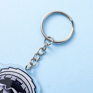 Custom Logo <b>Anime</b> Cartoon Acrylic Plastic Transparent <b>Keychain</b> with Epoxy Glitter Lightweight Waterproof Design - Product Image 4