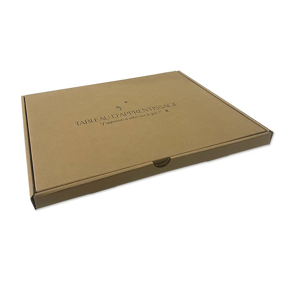 Boîtes d'emballage personnalisées en papier kraft de couleur marron bon marché pour envoi postal