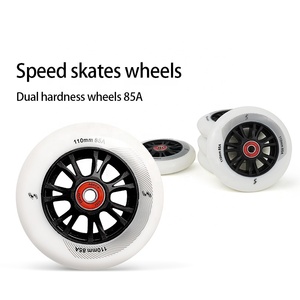 Roues de patins à roulettes COUGAR, résistantes à l'usure, en PU, 90, 100, 110 mm, 85A - Product Image 4