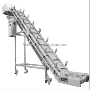 High Quality Stainless Steel Mesh Belt Inclined Conveyor for Fruit Vegetables Customized Conveyor Focus Machinery 2024 Upgraded