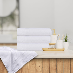 High Quality 100% Cotton <b>Bath</b> Hotel <b>Towels</b> <b>Set</b> Rectangle Shaped Soft Comfortable Disposable Home Plain Solid Color Child - Product Image 3