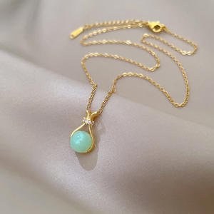 Bao Green Lucky Bag Venta caliente nuevo colgante collar de moda para niños Internet celebridad joyería - Product Image 3