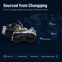 Moteur de moto 200cc GY6 CVT à arbre d'équilibrage et refroidissement par air, avec marche arrière, pour véhicule utilitaire agricole, marque personnalisée