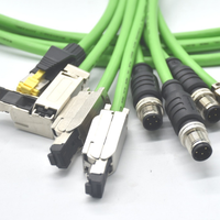 Profinet-Cable de red Industrial, Earthnet IP67 de conector impermeable, modelo grafibus, M12, 4P, D, código a RJ45, Profinet