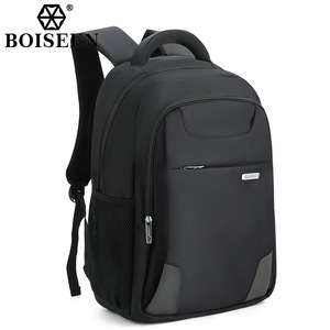โบซีนกระเป๋าเป้สะพายหลังผู้ชาย 20 ลิตร กระเป๋าสะพายเดินทางกันน้ำ สีทึบ สีดำ - Product Image 5