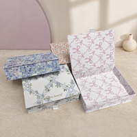 Caja de Regalo Magnética Plegable con Diseño Floral, Empaque de Cartón Rígido Personalizado para Regalos Promocionales y Minoristas