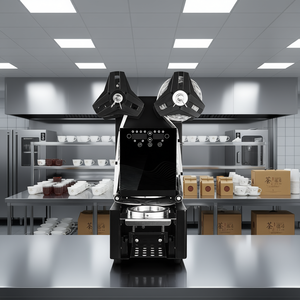 Machine à sceller le thé électrique entièrement automatique, 190 mm de hauteur, pour gobelets de 90-95 mm, avec panneau LCD à commande numérique et scellage thermique - Product Image 2