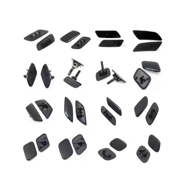 Tappi Lavafari Per BMW Serie 3 E90 2005-2009 - Copertura Protettiva Nero, Verniciabile, 2 Pezzi - Foto 2