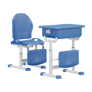 Table d'étude en <span class=keywords><strong>classe</strong></span> et ensemble <span class=keywords><strong>de</strong></span> bureau <span class=keywords><strong>de</strong></span> chaise avec repose-pieds pour la pause déjeuner chaises inclinables à l'école pour les étudiants - Product Image 5