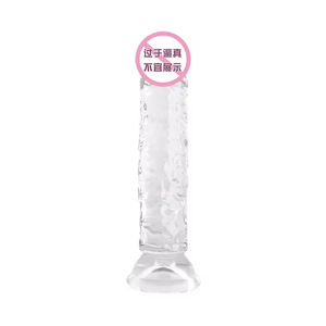 Women's Colorful TPE Adult Product Genre Realistic Design Natural Rubber Dildo Soft Silicone Material Artificial Crystal Dildos - Product Image 1
