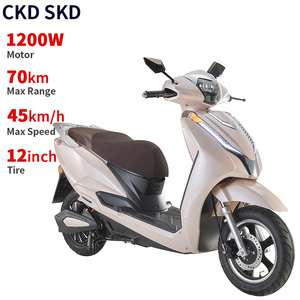 2026 <strong>Ev</strong> Scooter Electric Motorcycle SKD CKD 12inch 1200W Electric Pedal Moped for Adult - Product Image 4