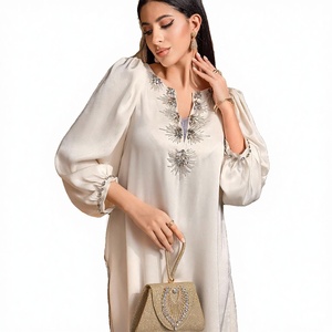 Eid Mubarak <span class=keywords><strong>Djellaba</strong></span> Dubaï Luxe Diamants Abaya Robe Musulmane Femme Turquie Kaftan Ramadan Vêtements Islamiques Femme Robe Marocaine - Product Image 4