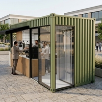 Kiosque à café mobile, conteneur modulaire, kiosque à boissons portable pour café de rue, magasin de thé au lait