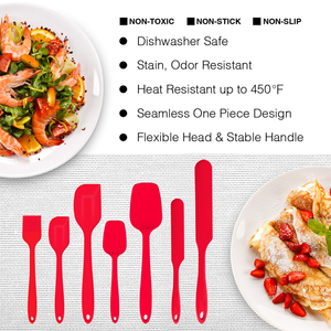 Ensemble d'ustensiles de cuisine en silicone : spatule, pinceau à huile, spatule à crème, outil de pâtisserie non électrique - Product Image 4