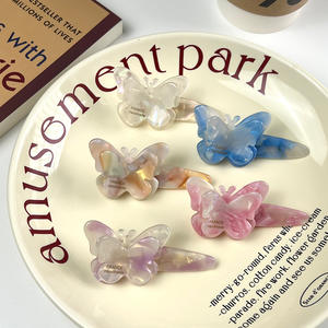 Nuovo stile all'ingrosso della fabbrica temperamento dolce doppio strato 3D fiocco acetato fermaglio per capelli - Product Image 3