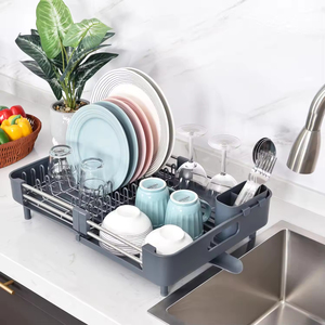 Évier extensible, égouttoir à vaisselle en acier inoxydable, armoire de rangement de cuisine en gros - Product Image 2