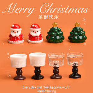 Mini Adornos de Resina de Santa Claus para Velas, Manualidades, Decoración, Accesorios para Escenas en Miniatura - Product Image 2