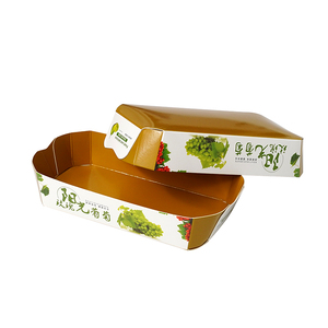 Caja en Forma <span class=keywords><strong>de</strong></span> Barco <span class=keywords><strong>para</strong></span> Frutas, Fabricada con Materiales Reciclados Biodegradables <span class=keywords><strong>de</strong></span> Grado Alimenticio, con Laminado Mate - Product Image 4