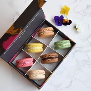 6/9/12 PCS Macarons Paper Board Gift <strong>Box</strong> with Insert Elegant Packaging for Macaron Chocolate Pastries Sweet <strong>Treat</strong> for <strong>Christmas</strong> - Product Image 1