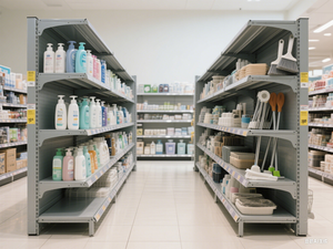 Étagère de vitrine à DEL en métal robuste personnalisée Présentoir TN élégant avec étiquette d'étagère Étagères de supermarché - Product Image 2