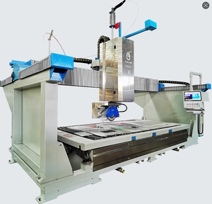 HUALONG HKNC-650J : <span class=keywords><strong>Scie</strong></span> <span class=keywords><strong>à</strong></span> pont CNC 5 axes avec découpe <span class=keywords><strong>à</strong></span> l'<span class=keywords><strong>eau</strong></span> intégrée et automatisation <span class=keywords><strong>à</strong></span> double <span class=keywords><strong>table</strong></span> - Product Image 1