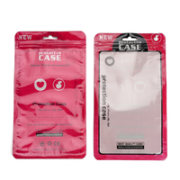 En stock, étui de téléphone portable avec logo personnalisé, emballage en sac zippé/accessoires pour téléphone, sac zippé en plastique