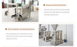 Máquina trituradora de granos de cacao de Tahini, pequeña escala, trituradora de nueces comerciales de mantequilla de maní, precio, máquina de fabricación de humus - Product Image 5