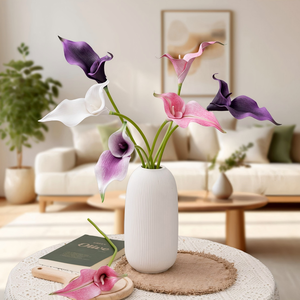 Flor Artificial Decorativa Inspirada en Eva Calla Lily de Rainbow Sketch Artist para el Hogar, Venta al por Mayor Transfronteriza para el Día de San Valentín - Product Image 5